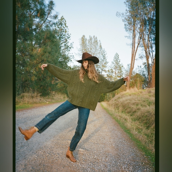 Christy Dawn the Ester Sweater in evergreen, xsmall - Picture 2 of 11